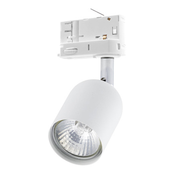 Biała lampa na szynę modułową 1x50W GU10 TRACER 6057