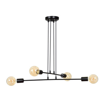 Lampa metalowa LOFT na cztery żarówki metalowa 60W E27 70cm 696/4 MULTIPO 4