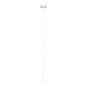 Biała lampa wisząca długa tuba 30W 553/1 SELTER 1