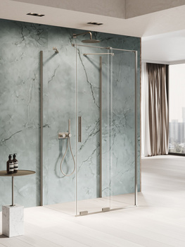 Kabina prysznicowa 110x90x200 – Gunmetal, szkło 8 mm (EXK-7928) | New Trendy