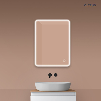 Oltens Nordlis lustro 60x80 cm  prostokątne z oświetleniem z przodu z matą grzewczą 64116000