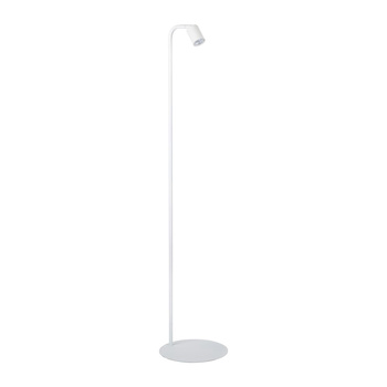 Nowoczesna lampa podłogowa biała-metal LOGAN 5484