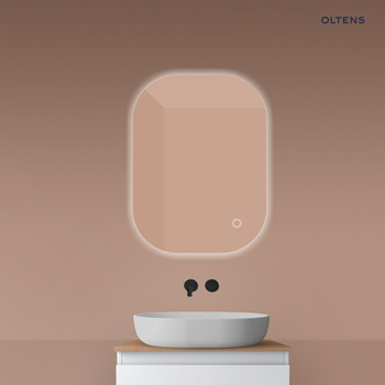 Oltens Nordlis lustro 60x80 cm prostokątne z oświetleniem od tyłu z matą grzewczą 64126000