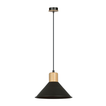 Industrialna lampa wisząca czarna ROWEN 1044/1