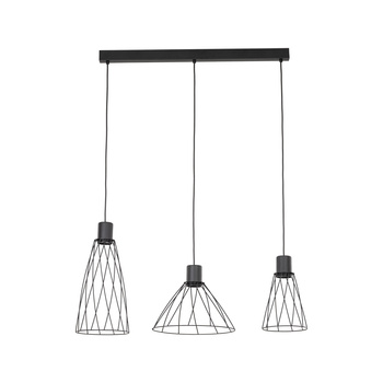 Lampa wisząca potrójna druciana Modesto Black 10149 TK Lighting