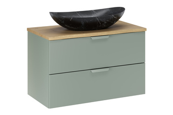 Zestaw meblowy 80cm z blatem i umywalką nablatową Lena set-asg b cremona 80cm un lena