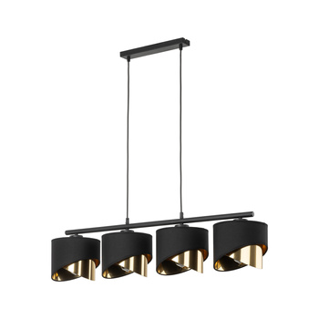 Lampa wisząca z abażurem Grant Black 4825 TK Lighting