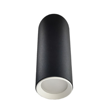 Tuba natynkowa Manacor 17 cm czarno - białe 1xGU10
