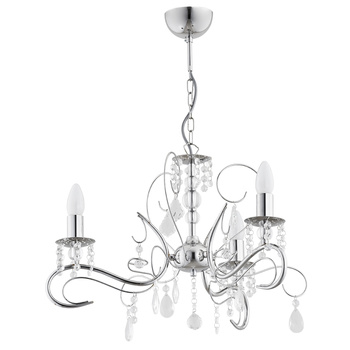 Szykowany żyrandol ASTOR 21583 SREBRNY