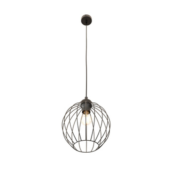 Lampa wisząca druciana kula Nando czarna EMIBIG 1369/1