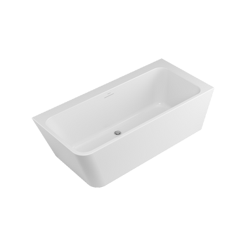Lila 2.0 wanna prostokątna 160x73 cm narożna prawa, biały połysk