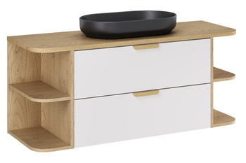 Zestaw meblowy 120cm z blatem i umywalką nablatową River set-asw b cremona 120cm un river