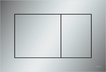Przycisk spłukujący do WC TECE TECEnow chrom mat 220×150×5 mm | tworzywo sztuczne ,spłukiwanie dwoma ilościami wody -9240402