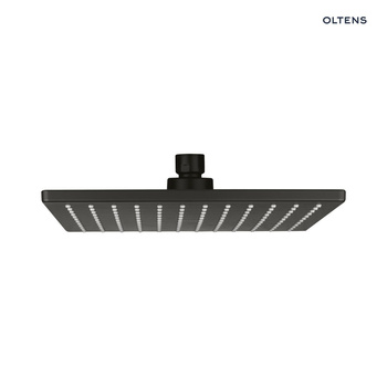 Oltens Atran (S) deszczownica 22 cm kwadratowa czarny mat 37005300
