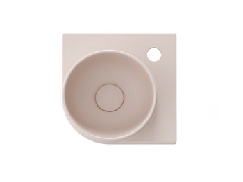 Ravak Umywalka ceramiczna Ravak cienkościenna Yard 28 cm C z otworem Alabaster Pink XJX0G228000