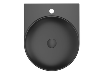 Ravak Umywalka ceramiczna Ravak YARD 40 cm czarny mat XJX0D240002