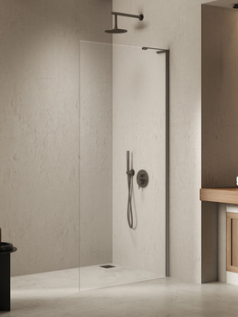 Walk-in 100x200 – Gunmetal, szkło 8 mm (K-1757-WL) | New Trendy