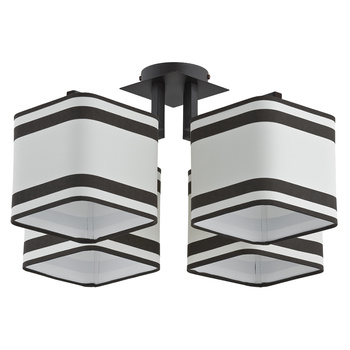 Lampa sufitowa z abażurami Alfa Julia Pasy 4 E27