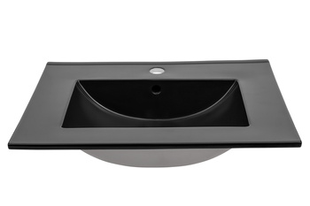 Umywalka meblowa jednokomorowa 80cm um-lava black 80 dp