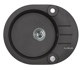 ALVEUS ROLL 40 zlewozmywak granitowy czarny 1214091