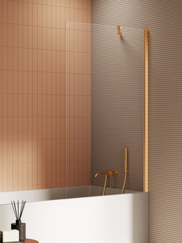 Parawan nawannowy 80x140 – Złoty, szkło 6 mm (P-0185) | New Trendy