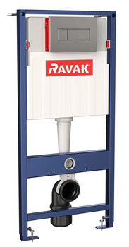 Ravak GPX2240073 – Stelaż podtynkowy WC Ravak Metric + przycisk spłukujący chrom