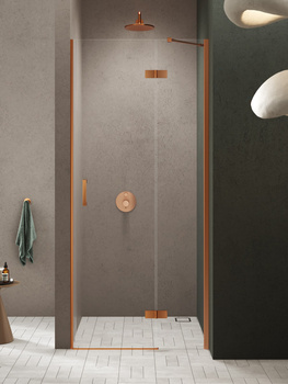 Drzwi wnękowe 90x200 – Miedziany, szkło 6 mm (D-0919A) | New Trendy