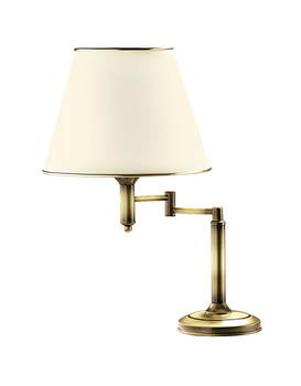 CLASSIC klasyczna łamana duża lampa gabinetowa złota patynowana 0510
