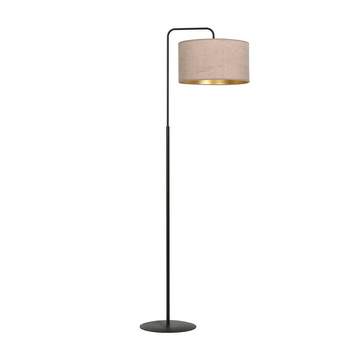 Lampa podłogowa z abażurem 1x60W różowy/złoty 1053/LP1 HILDE LP1