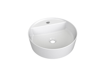 Ravak Okrągła umywalka ceramiczna nablatowa Ravak Uni 40 cm F biały połysk X01717