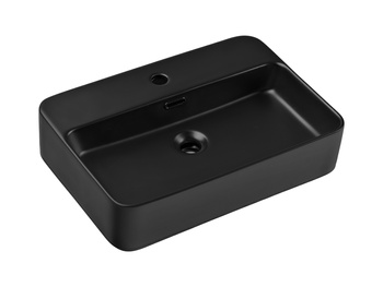 Umywalka nablatowa ceramiczna Czarny Mat 55cm TRUST 2 BLACK ( E-6282 ) Comad