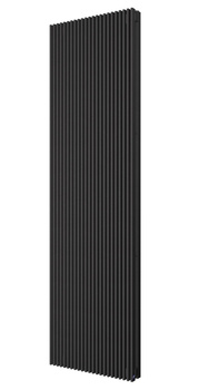 Grzejnik centralnego ogrzewania Instal Projekt AFRO NEW X 2 czarny/black swan 180x37 mm AFRNX2-180/37C75