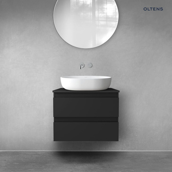 Oltens Vernal szafka 60 cm podumywalkowa wisząca czarny mat 60000300