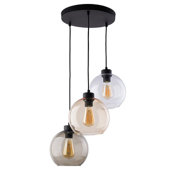 Lampa wisząca z kolorowymi szkłami 3xE27 CUBUS 2831 TK Lighting