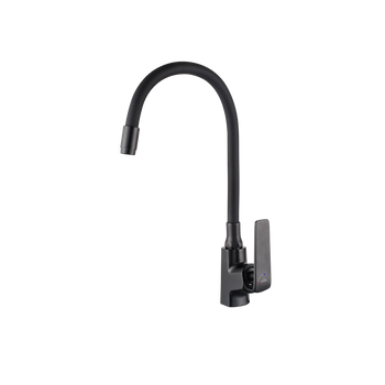 BATERIA ZLEWOZMYWAKOWA LIGARIA Z ELAST WYLEWKĄ INVENA TREND, CZARNY