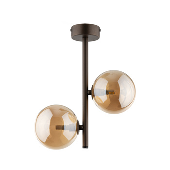 Oświetlenie centralne lampa sufitowa brązowa 2x6W ESTERA 4528