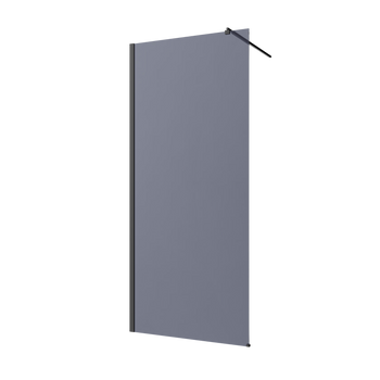 KABINA WALK-IN II INVENA TREND 80X200CM GRAFIT 8MM SHINY-GLASS CZARNY