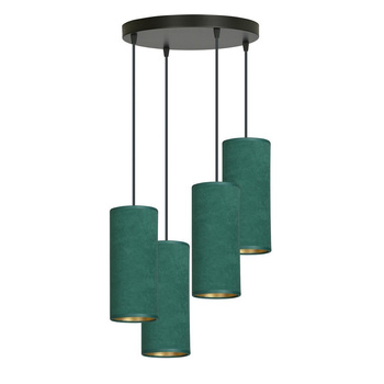 Elegancka lampa wisząca z abażurami 35cm zielony/złoty 1058/4PREM 4 PREMIUM