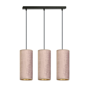 Lampa wiszące tuby na listwie 3x60W różowy/złoty 50cm 1061/3 3